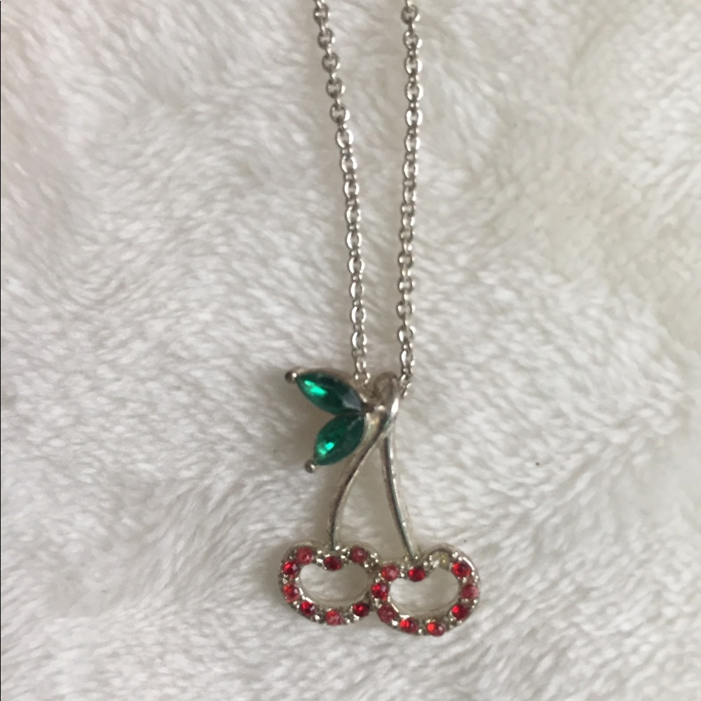 Cherry Necklace - vintage - steam punk style